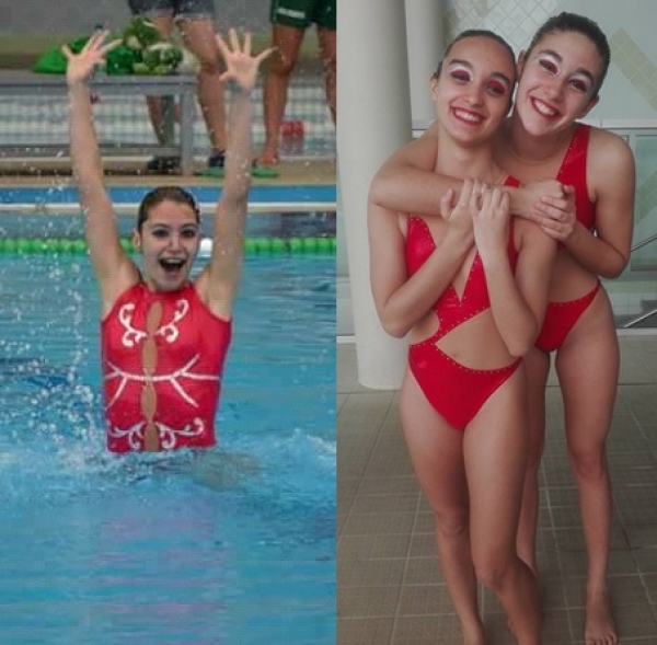 Atletas Filipa Anacleto, Sofia Guerreiro e Mariana Ganhão